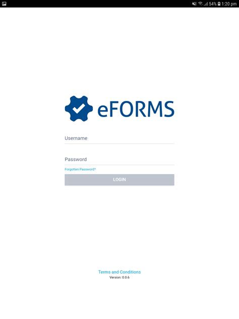 eforms login.